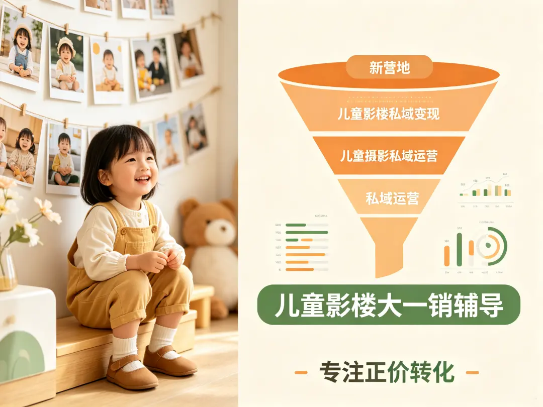 儿童影楼大一销辅导,到店陪跑和线上课程怎么选